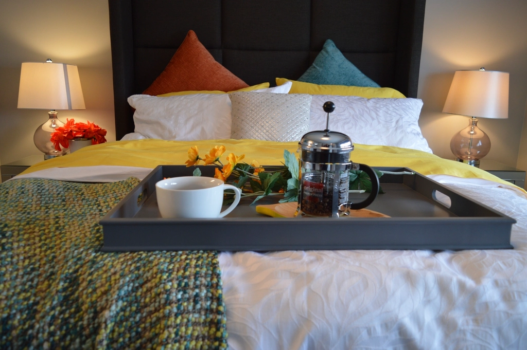 Breakfast served in bed