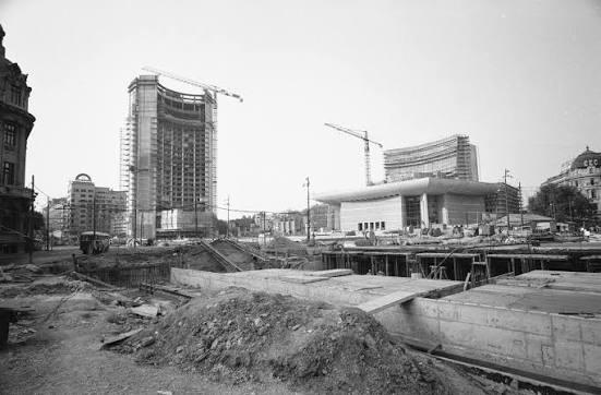 Hotel and theatre under construction