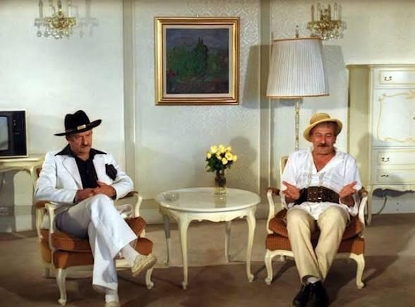 Film scene with two characters